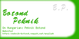 botond peknik business card